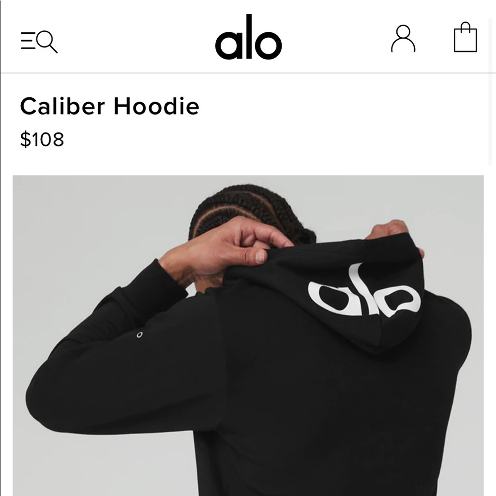 Alo Yoga black hoodie